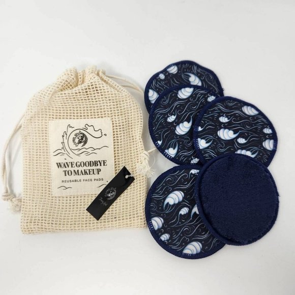 Fairyloot Nautical Theme Makeup Remover Pads, Wave Goodbye To Makeup, Reusable - Picture 1 of 6